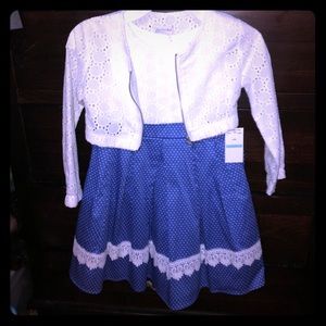 Size 5 tea sweetheart rose dress and jacket set